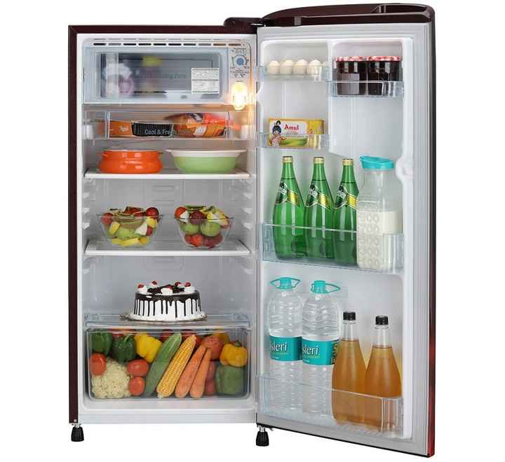LG 190 litres 3 Star Single Door Refrigerator Scarlet Charm GL-B201ASCX